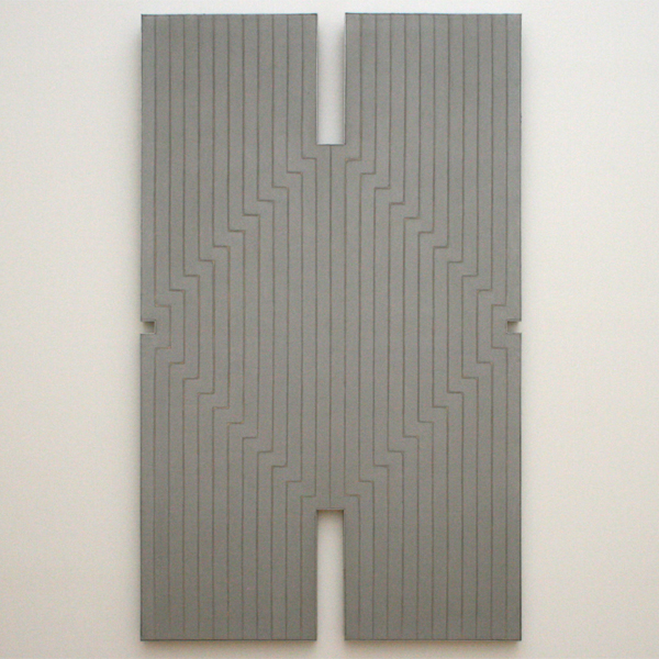 Frank Stella - Newstead Abbey - Olieverf en aluminiumverf op katoen Frank Stella - Newstead Abbey - Olieverf en aluminiumverf op katoen