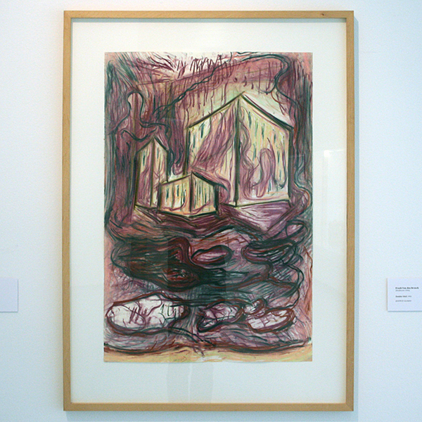 Frank van den Broeck - In Kisten Bezorgd - Pastelkrijt op papier