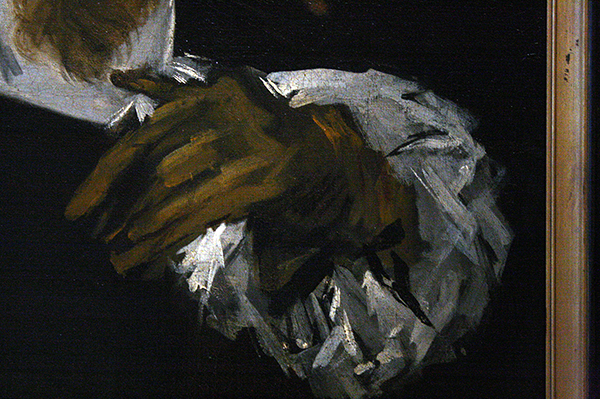 Frans Hals - Regenten van het Oudemannenhuis - Olieverf op canvas 1664 (detail)