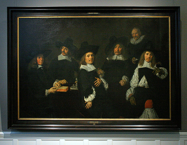 Frans Hals - Regenten van het Oudemannenhuis - Olieverf op canvas 1664