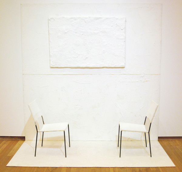Franz West - Panta Rhei - Schilderij, 2 stoelen, plexiglaspanelen