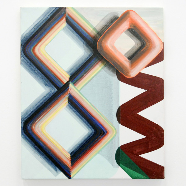 Gabrielle van de Laak - 3D Rhythm - 60x50cm Acrylverf en pigment op katoen