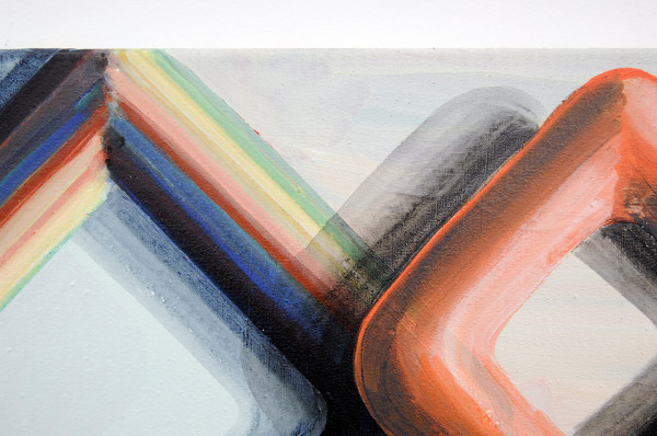 Gabrielle van de Laak - 3D Rhythm - 60x50cm Acrylverf en pigment op katoen (detail)