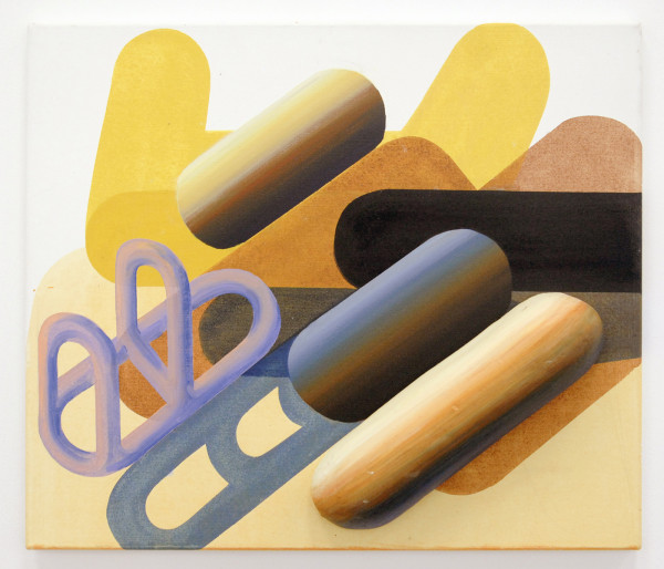 Gabrielle van de Laak - First Crop - 60x70cm Acrylverf, pigment en polystyreeb op katoen