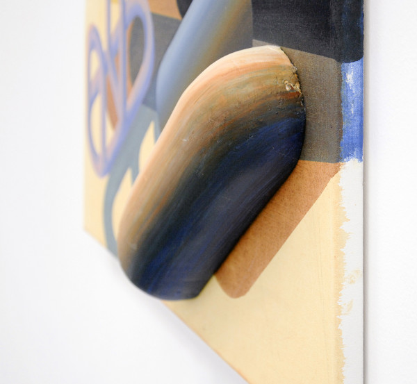 Gabrielle van de Laak - First Crop - 60x70cm Acrylverf, pigment en polystyreeb op katoen (detail)