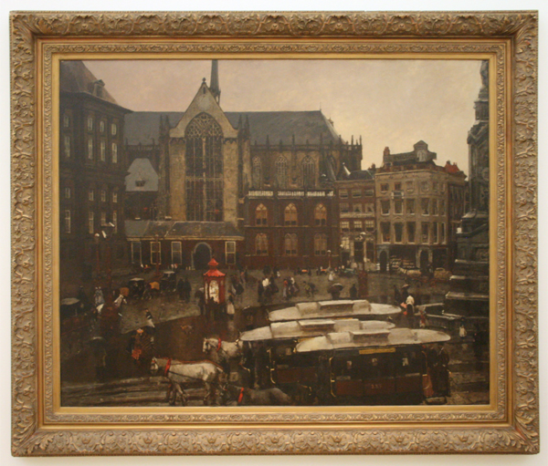 George Hendrik Breitner - De Dam - Olieverf op doek George Hendrik Breitner - De Dam - Olieverf op doek