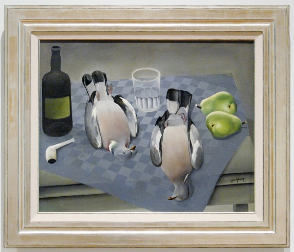 Ger Langeweg - Stilleven met duiven - Olieverf op doek, 1931