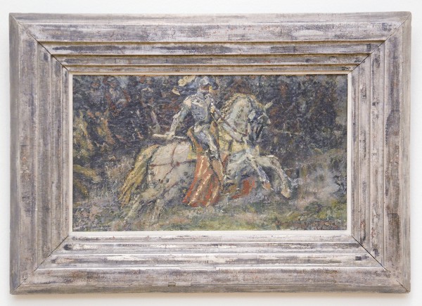 Gerard Westermann - Als een prins opgeheseten - 30x51cm Olieverf op paneel, verworven in 1943