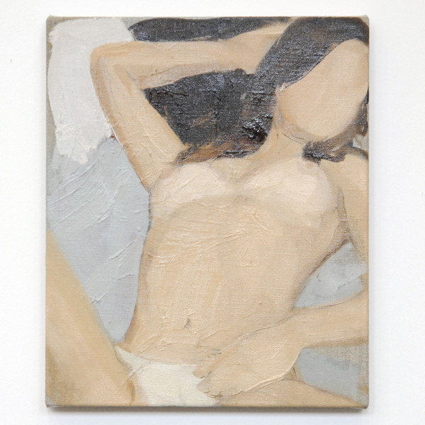 Gideon Rubin - Untitled (nude) - 30x25cm Olieverf op linnen 2014