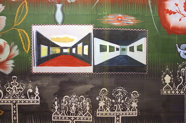 Gijs Frieling - De Vooruitgang - Caseineverf op wand