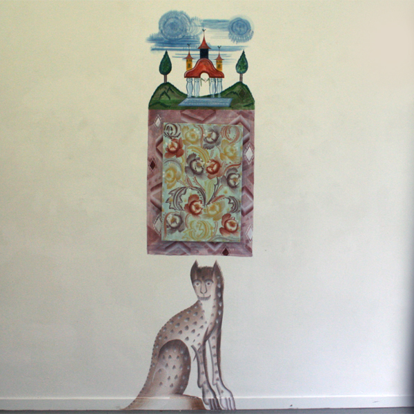 Gijs Frieling - Pioenen - 45x66cm Caseine en pigmenten op muur en linnen Gijs Frieling - Pioenen - 45x66cm Caseine en pigmenten op muur en linnen