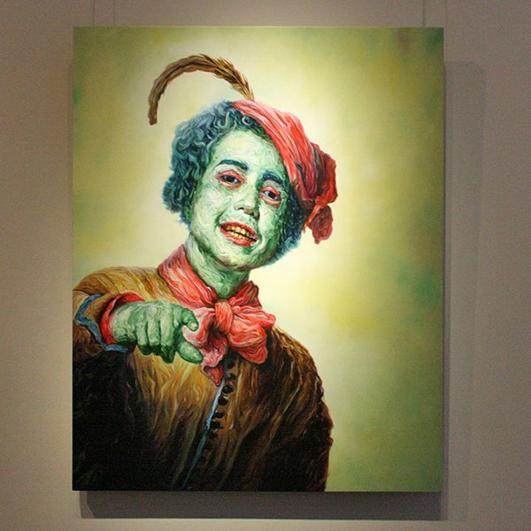 Glenn Brown - The Great Masturbator - Olieverf op paneel 2006