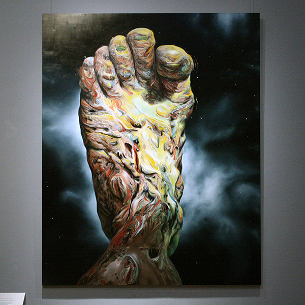 Glenn Brown - The Happiness in One's Pocket - Olieverf op paneel 2012