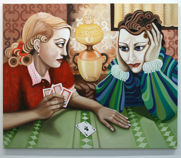 Gonul Albayrak - Emel and Manuela - 120x100cm Olieverf op linnen Gonul Albayrak - Emel and Manuela - 120x100cm Olieverf op linnen