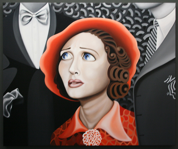 Gonul Albayrak - Fabienne - 120x100 Olieverf op linnen Gonul Albayrak - Fabienne - 120x100 Olieverf op linnen