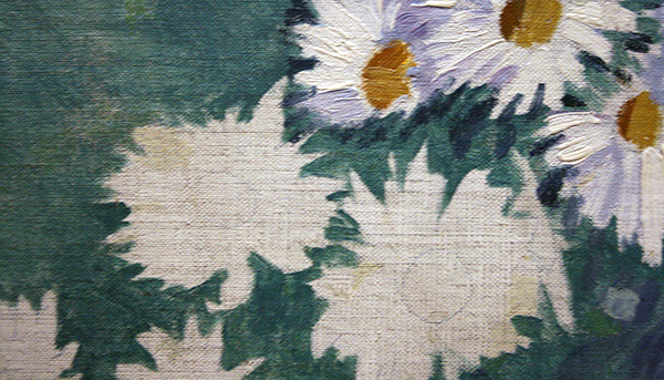 Gustave Caillebotte - Parterre de Marguerites - Olieverf op doek 1893 (detail)