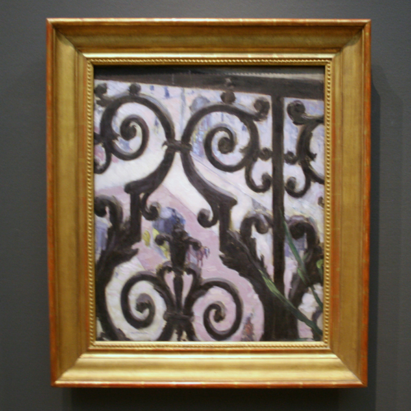 Gustave Caillebotte - Vue Prise A Travers un Balcon - Olieverf op doek 1880