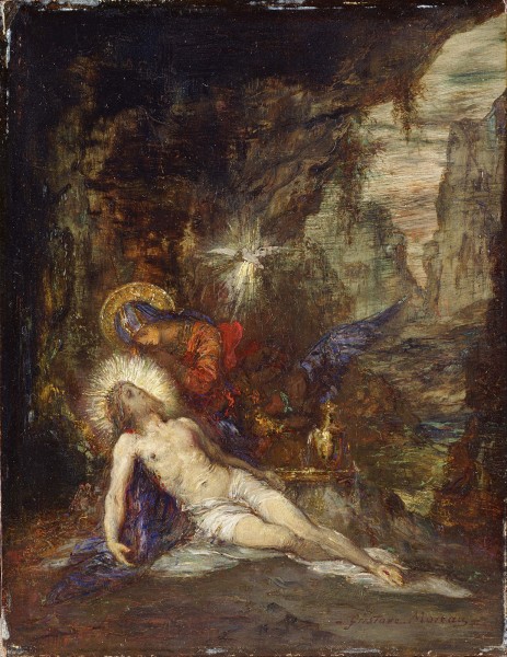 Gustave Moreau - Pieta - Olieverf op paneel, 1876