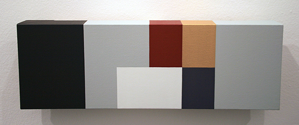 Guus Koenraads - Notices III - 15x45x5cm Acrylverf op doek op paneel