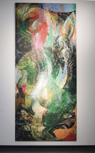 Hadassah Emmerich - Reappear - Acrylverf, inkt en linosnede op linnen