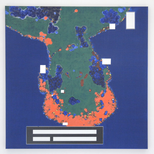 Han Schuil - Heat XIX - 90x90x3cm Alkydverf en lak op aluminium