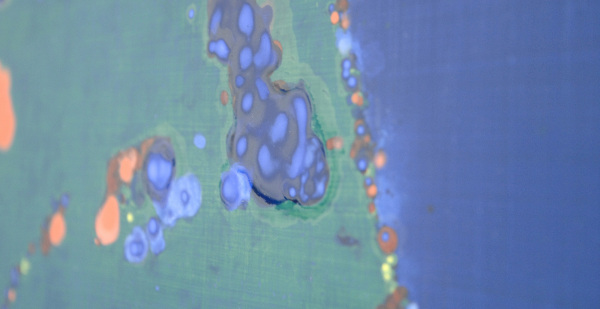 Han Schuil - Heat XIX - 90x90x3cm Alkydverf en lak op aluminium (detail)