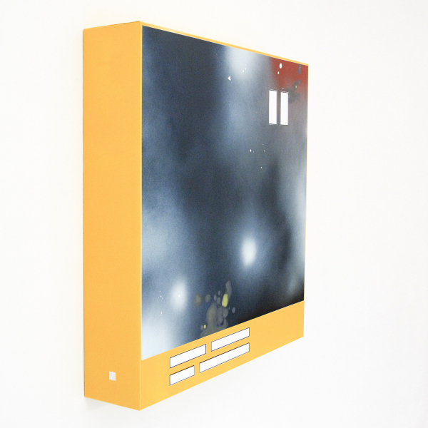 Han Schuil - Heat XVII - 90x90x17cm Alkydverf en lak op aluminium