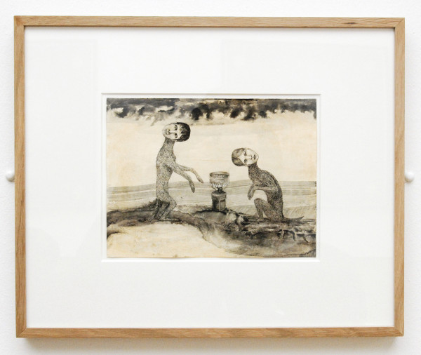 Hans Lemmen - Zonder Titel - Inkt en caseine op papier 2010-2013