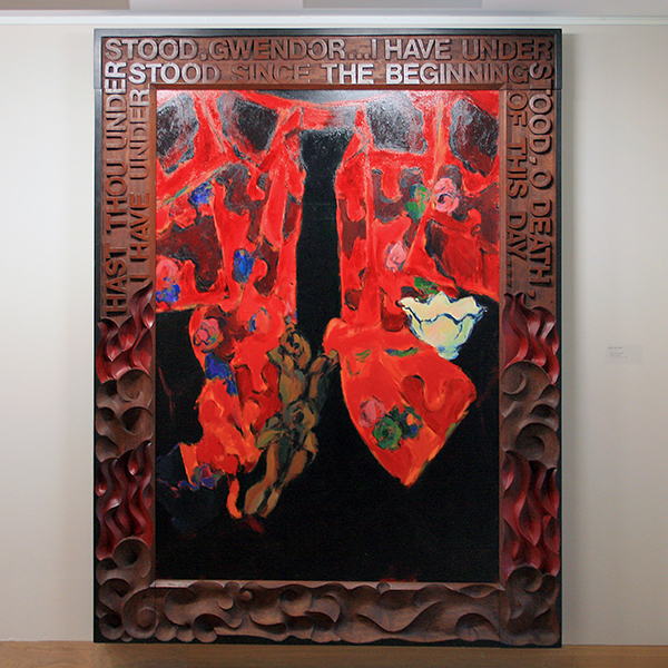 Hans van Hoek - Rode Kimono - Olieverf op doek 1982