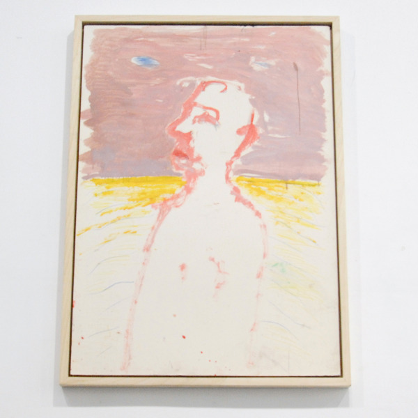 Harmen Verbrugge - Ik fluit een liedje op de horizon- 107x82cm Olieverf en potlood op museumkarton