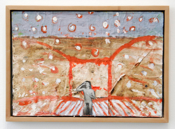 Harmen Verbrugge - Ruimte- 29x42cm Olieverf en foto op papier