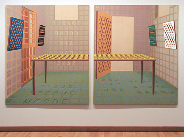 Henri Jacobs - Salle a Manger, Salle a Mourir - Olieverf op linnen 1989