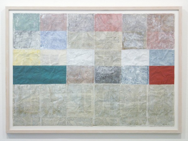 Henri Plaat - Zonder Titel - 78x108 cm Collage en gouache