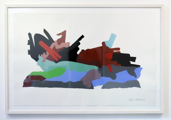 Henri Plaat - Zonder Titel - 78x108 cm Gouache