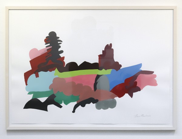 Henri Plaat - Zonder Titel - 78x108 cm Gouache