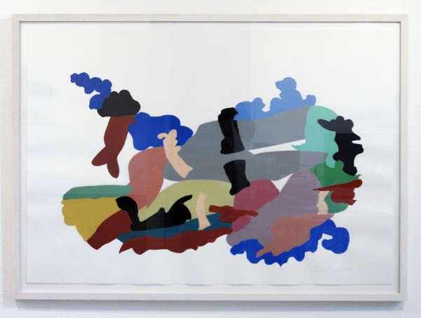 Henri Plaat - Zonder Titel - 78x108 cm Gouache