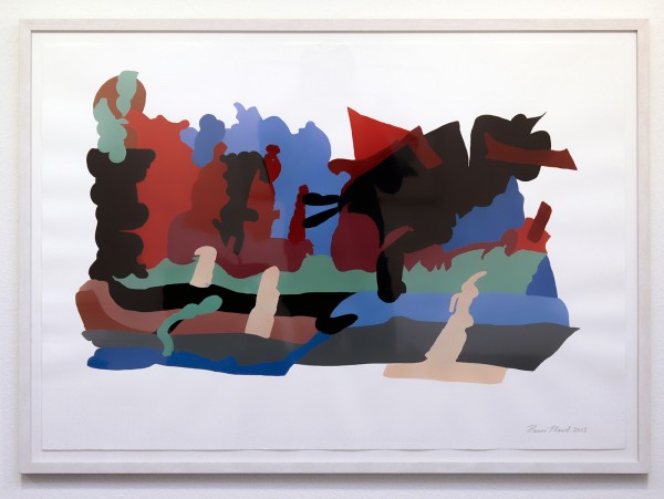 Henri Plaat - Zonder Titel - 78x108 cm Gouache
