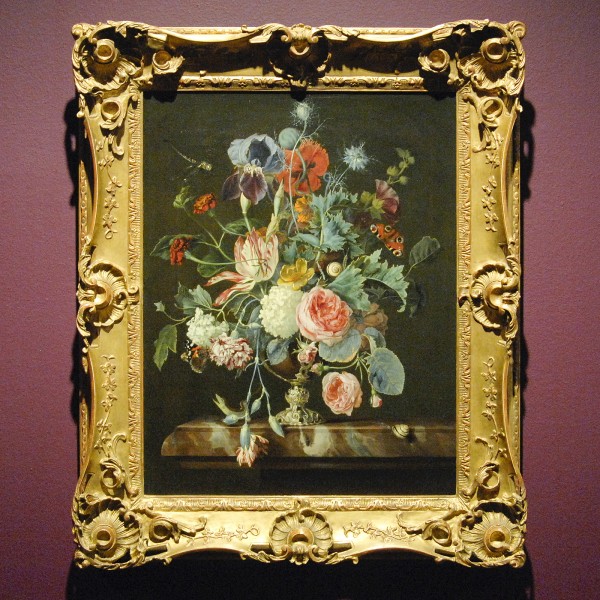 Henri de Fromantiou - Bloemstilleven - Olieverf op doek