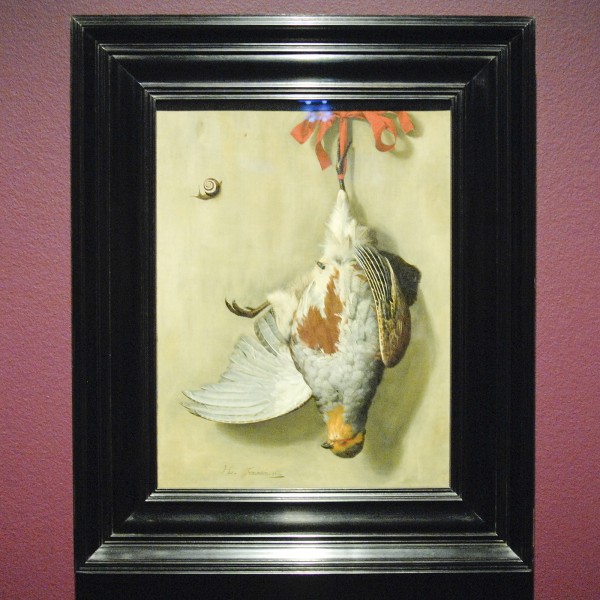 Henri de Fromantiou - Trompe l'oeil met dode patrijs - Olieverf op doek, 1666