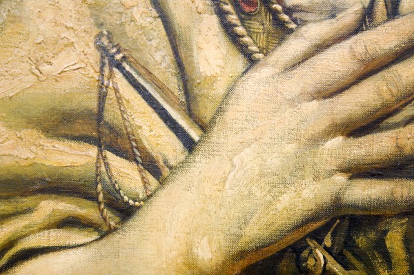 Henri van de Velde - De Engel der Gerechtigheid - 100x60cm Olieverf op doek, 1942, verworven in 1942 (in opdracht) (detail)