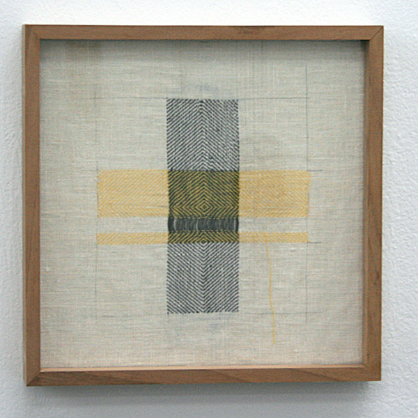 Hinke Schreuders - What Remains #4 - 25x25cm Garen op doek