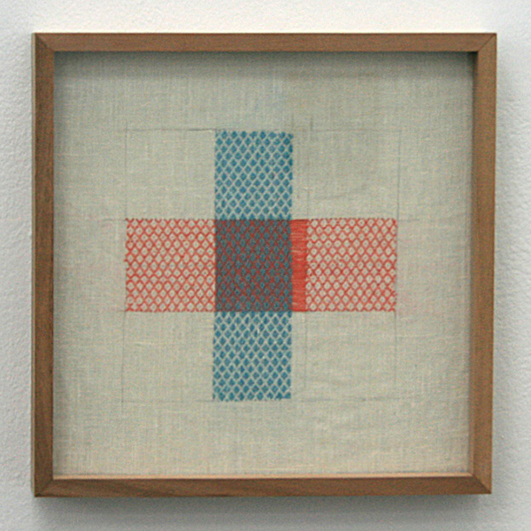 Hinke Schreuders - What Remains #6 - 25x25cm Garen op doek