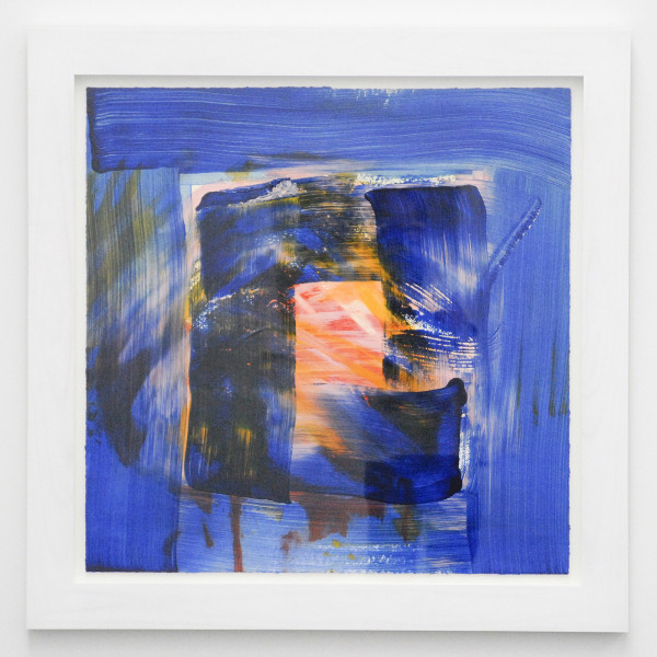 Howard Hodgkin - Cold - Handbeschilderde carborundum druk in relief op papier