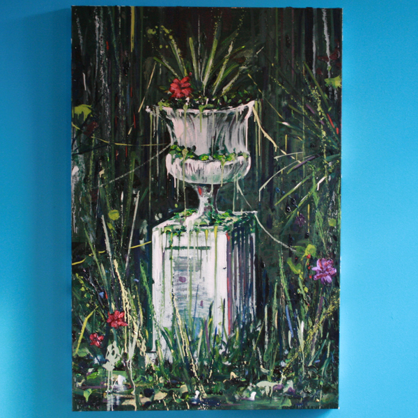 Hugo Tieleman - Road Block - 40x50cm Olieverf op canvas Hugo Tieleman - Road Block - 40x50cm Olieverf op canvas