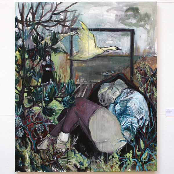 Inge Aanstoot - Land's End - Gemengde techniek op doek Inge Aanstoot - Land's End - Gemengde techniek op doek