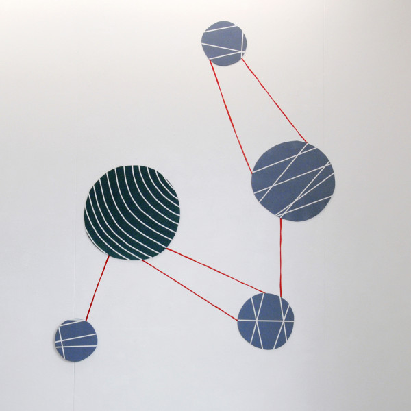 Irene de Mheen - Inside Information - Collage van hout, gouache en vinyl