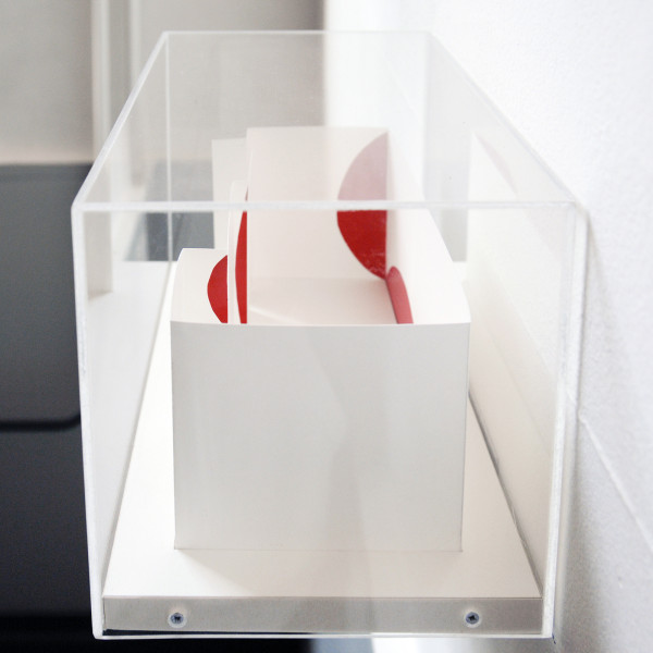 Irene van de Mheen - Maquette (tentoonstelling Galeria Alejandro Sales) - Vinyl op papier in perspex box