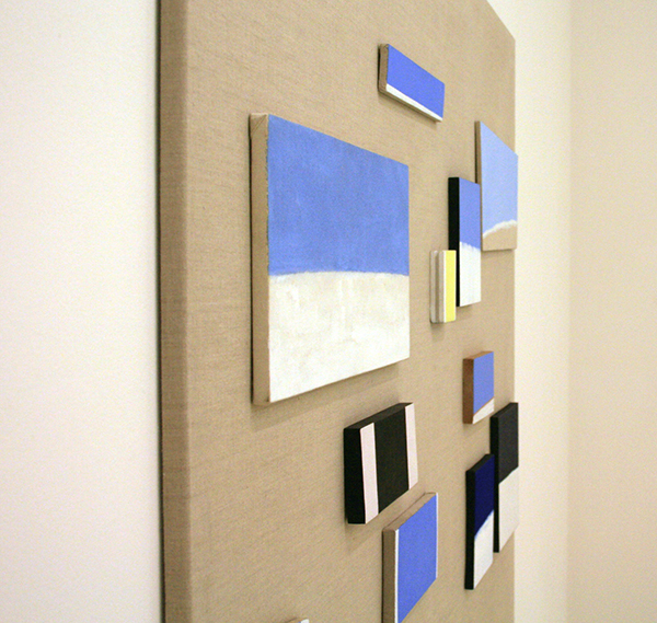 JCJ Vanderheyden - Juxtaposed - Simultaneous - Gemengde techniek op doek en paneel (detail)