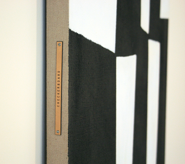 JCJ Vanderheyden - Large Checkerboard - Polyvinylverf en tempera op doek (detail)