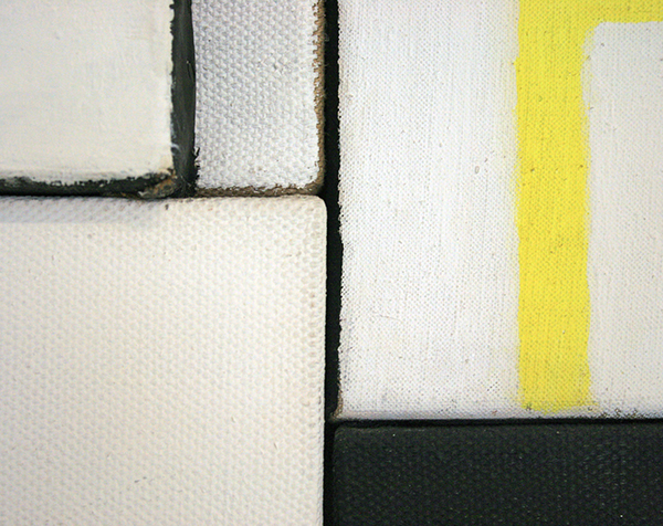 JCJ Vanderheyden - Naast elkaar tegelijkertijd - Olieverf en potlood op linnen (detail)